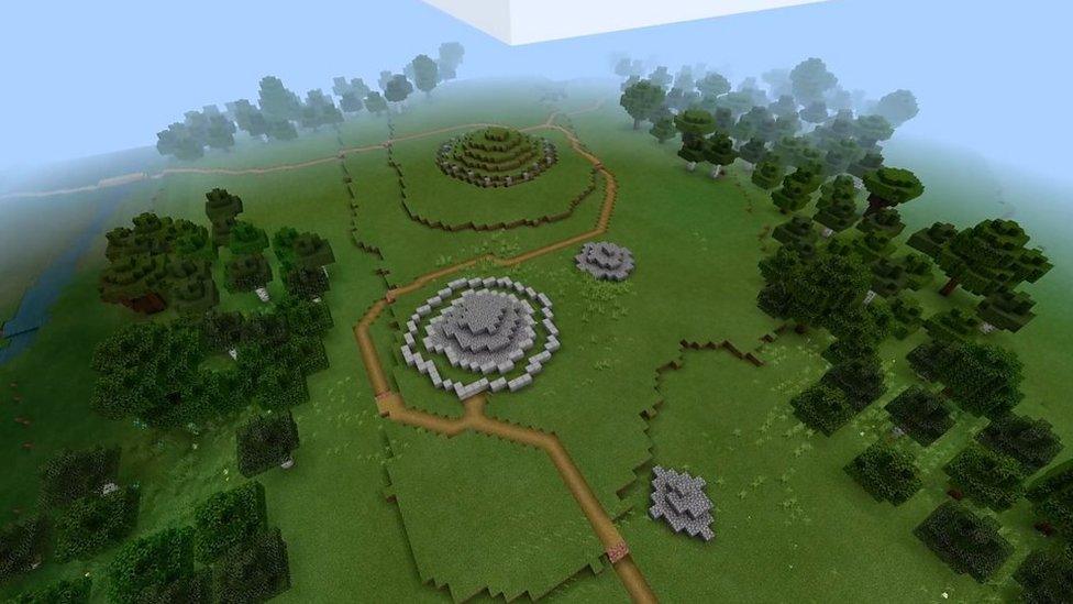 The tomb on Minecraft