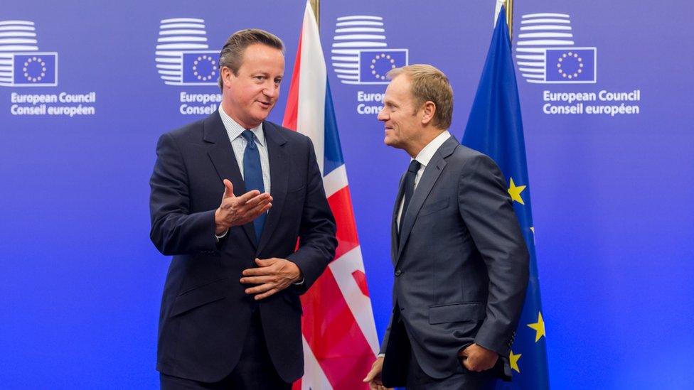 David Cameron and Donald Tusk