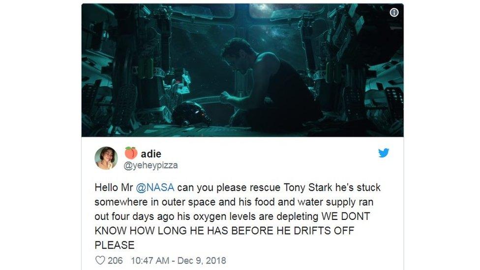 Tony Stark is stranded