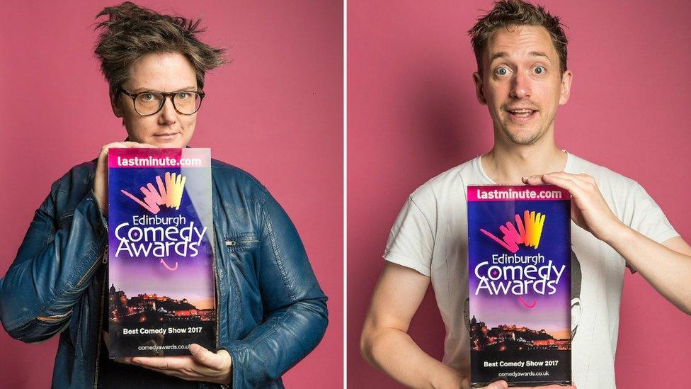 Hannah Gadsby and John Robins