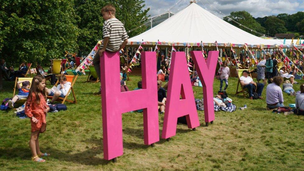 children at Hay festival