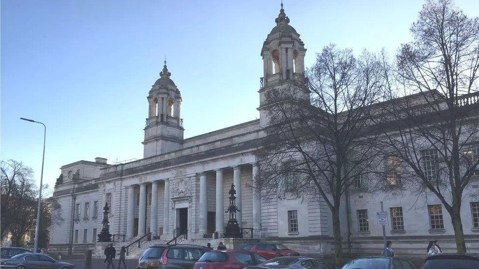 An outside shot of Cardiff Crown Court 