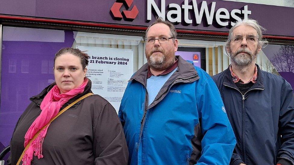 Councillor Griffiths (right) with Councillor Naylor (left) and Councillor Stubbs