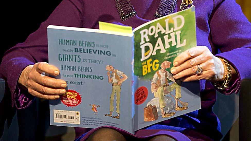 Woman reading BFG