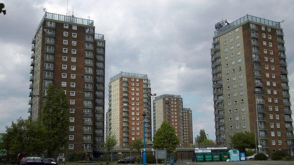 High Rise Flats, East Marsh, Grimsby