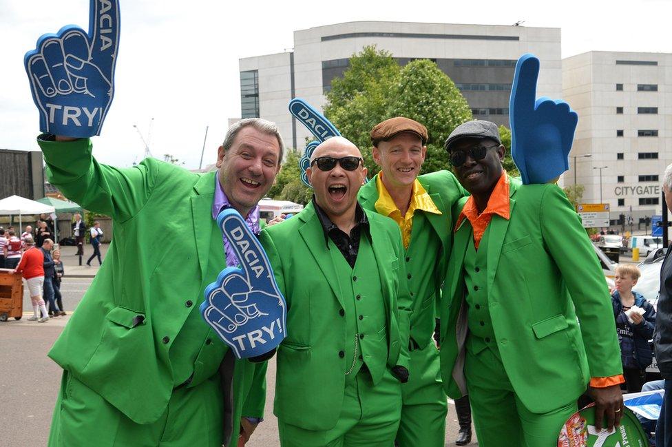 Fans arrive for day one of the Super League Magic Weekend