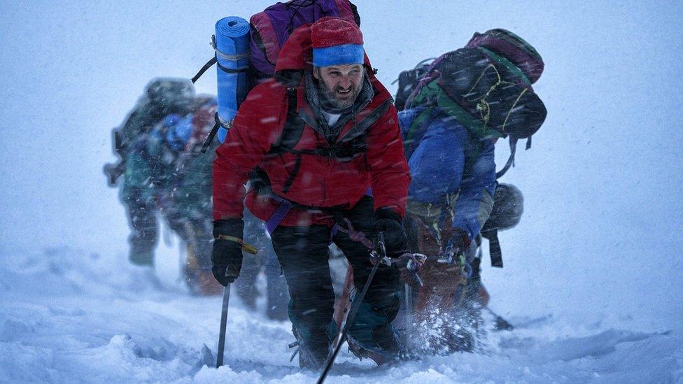 Jason Clarke in a film still from Everest