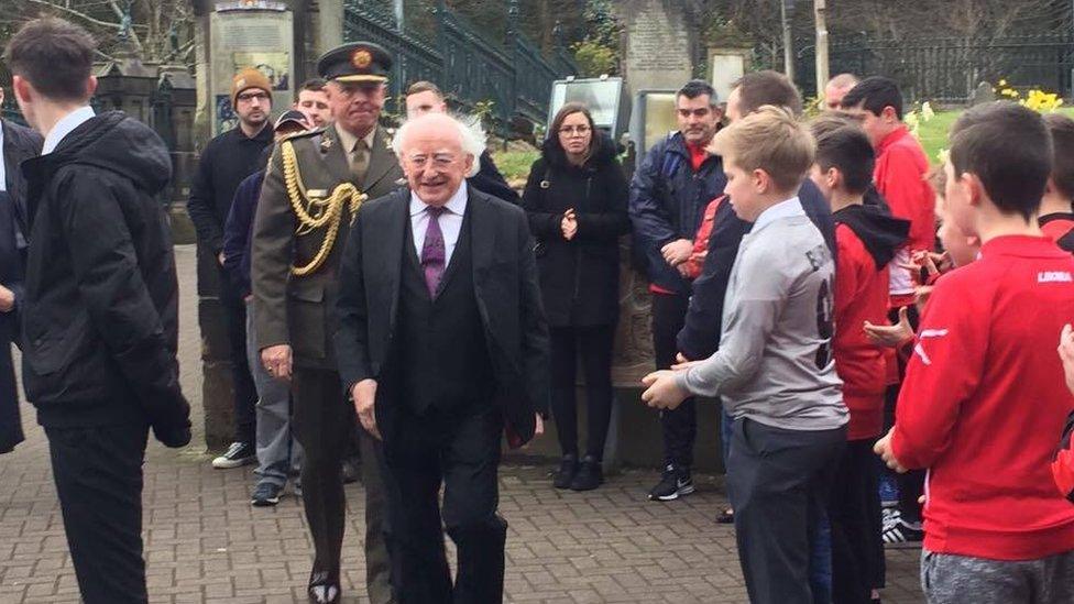 Irish President Michael D Higgins