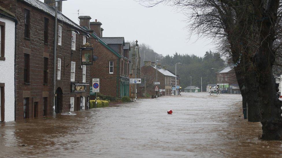 Flooding in Appleby, in Cumbria