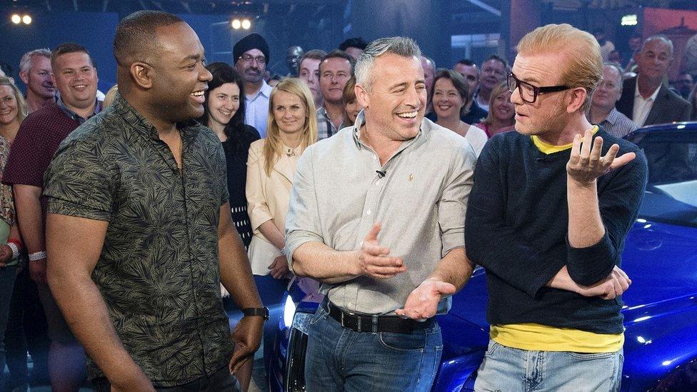 Rory Reid, Matt LeBlanc and Chris Evans