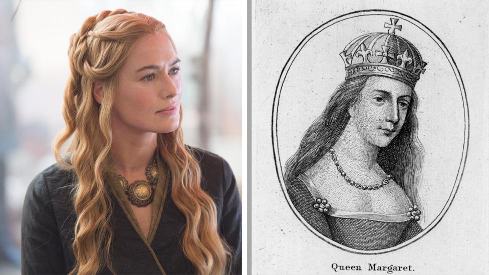 (L) Cersei Lannister (R) Margaret of Anjou