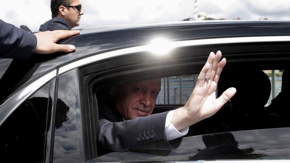 President Recep Tayyip Erdogan in Istanbul, 6 May