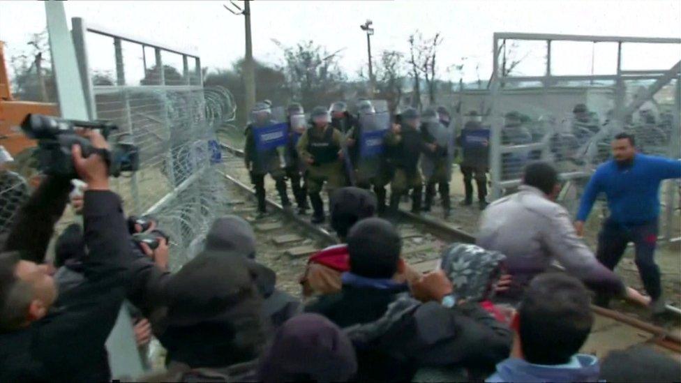 Idomeni border clash, 29 Feb 16