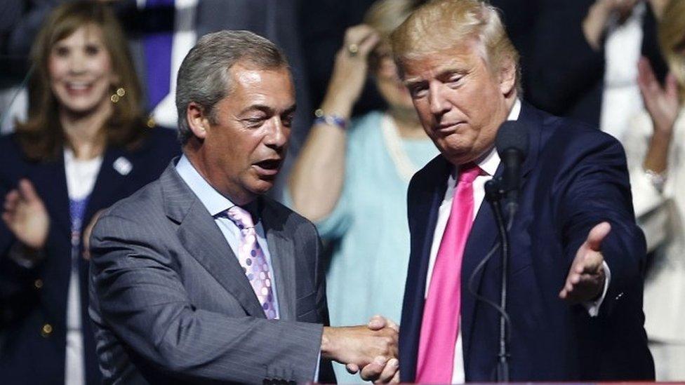 Nigel Farage and Donald Trump