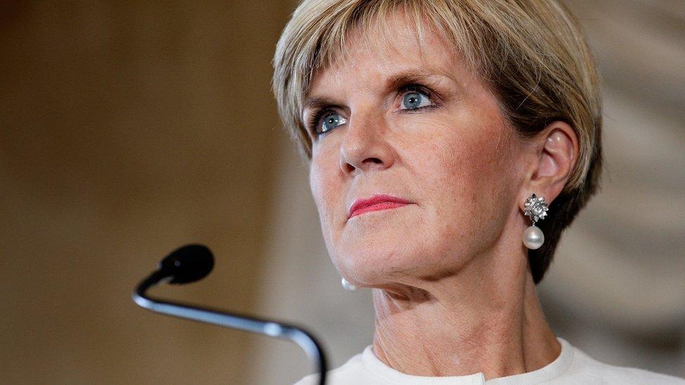 Australian Foreign Affairs Minister Julie Bishop