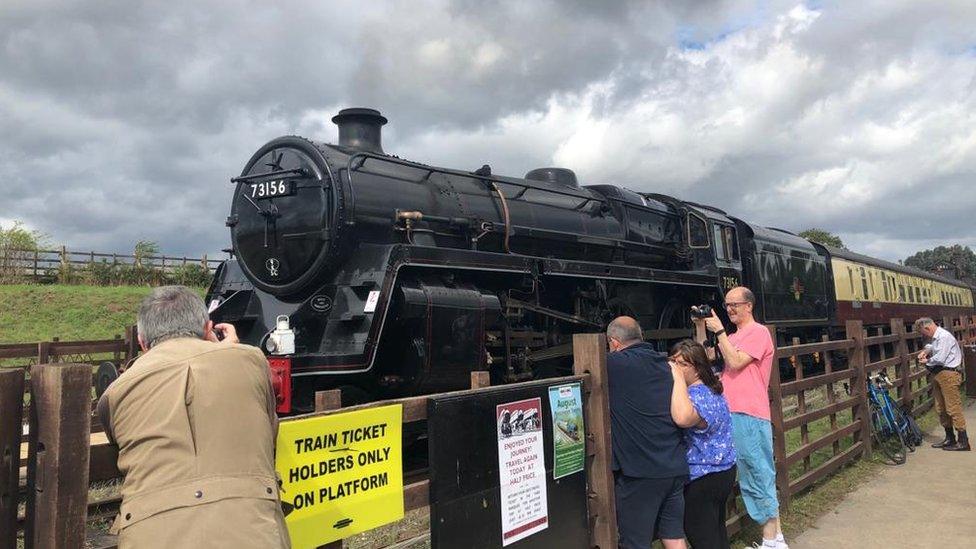 Visitors at Great Central Railway