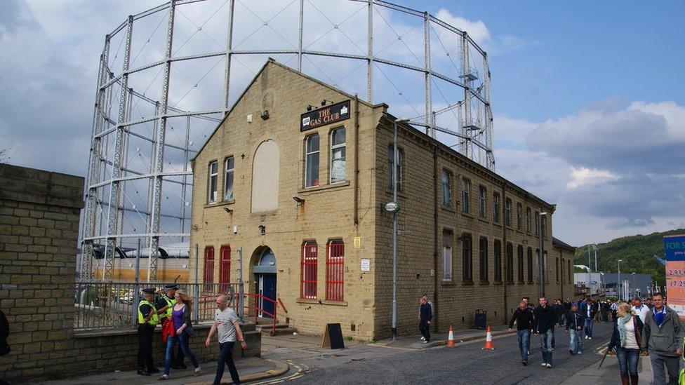 Gasworks street in Huddersfield