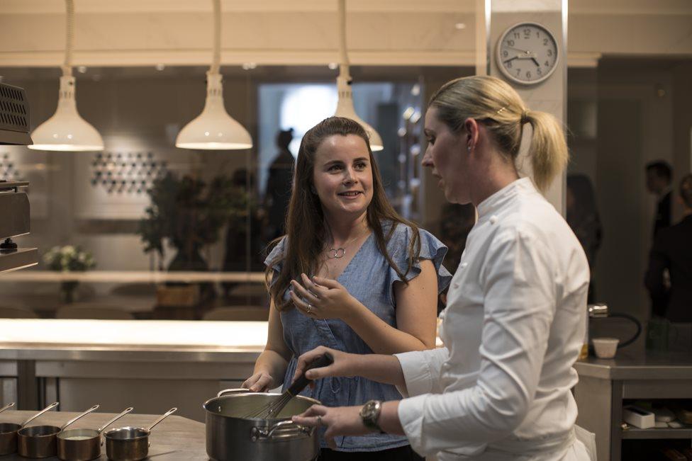 Rosie Bensberg and Clare Smyth