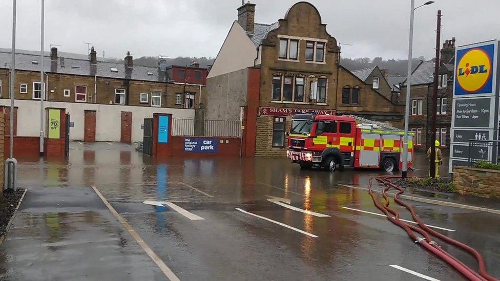 Flood at Todmorden