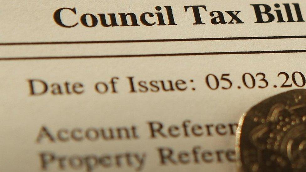 A council tax bill