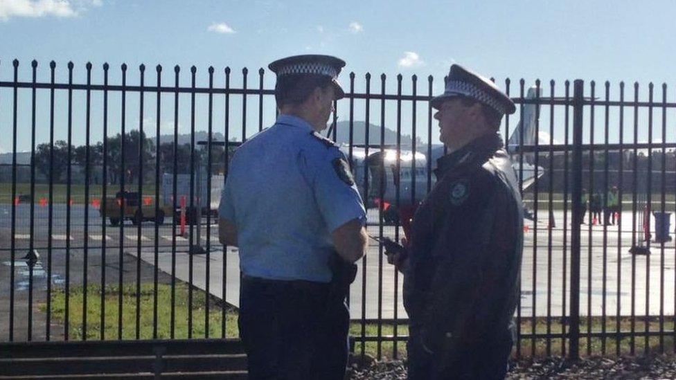 News South Wales Police are investigating the incident at Albury Airport