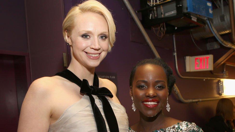 Gwendoline Christie and Lupita Nyong'o