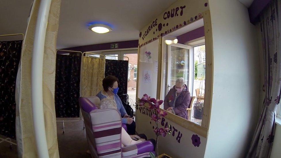 Care home visitor pod