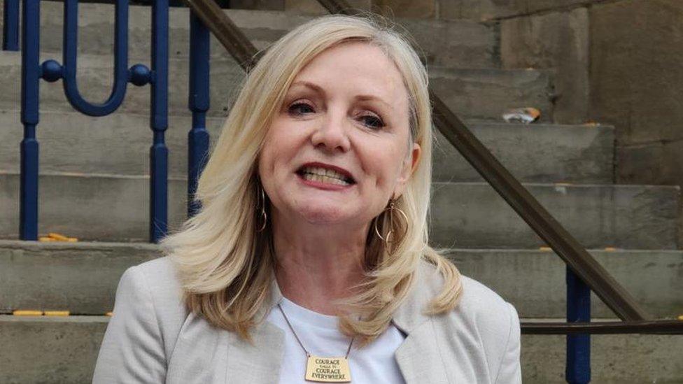 Tracy Brabin speaking in Huddersfield