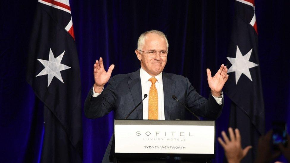 Australian PM Malcolm Turnbull speaking in Sydney 2 July 2016