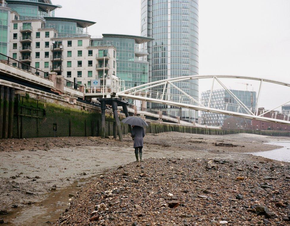 Ted on the shore