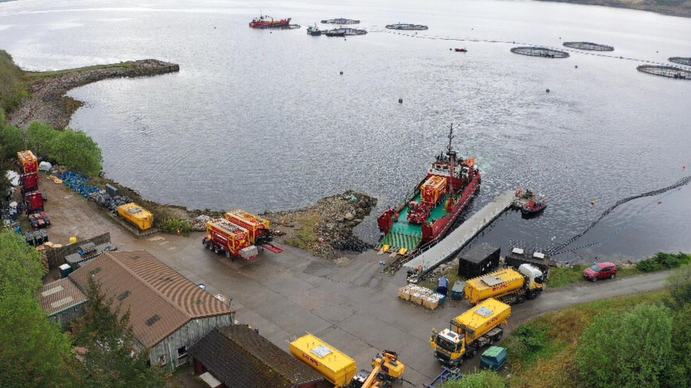 Quarry Point fish farm