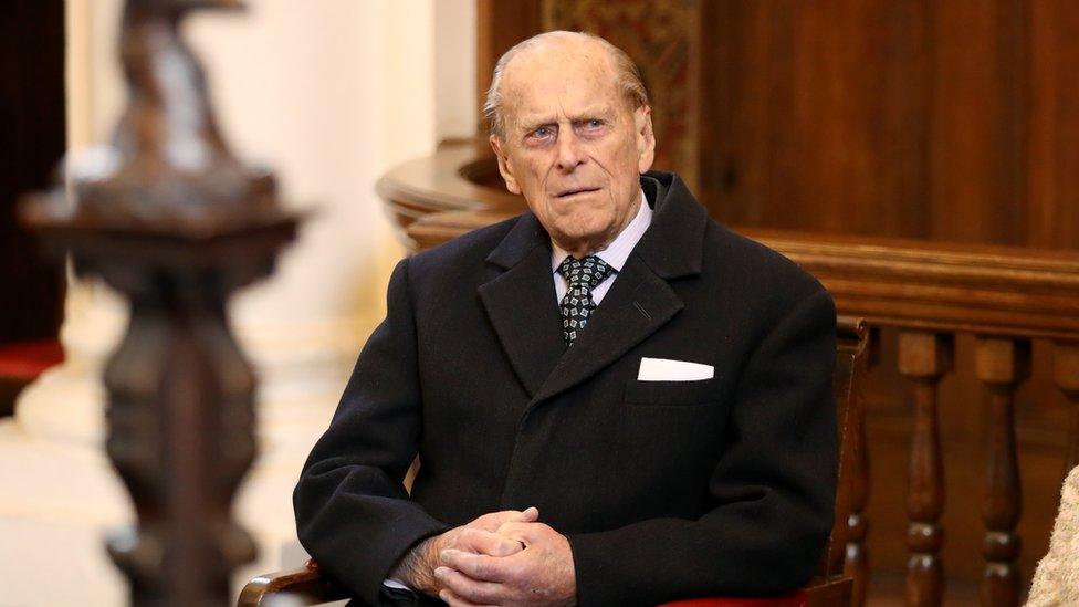 Duke of Edinburgh at the Charterhouse almshouse in 2017