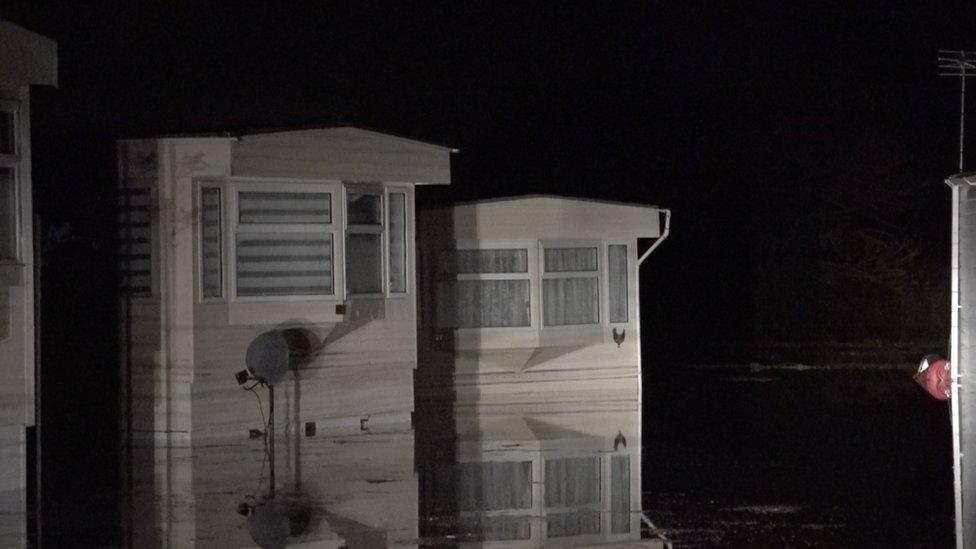 Torksey Lock Caravan Park in Lincolnshire hit by flooding