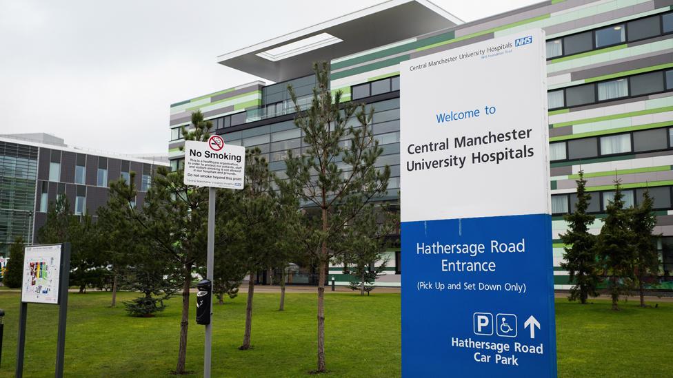 A general view of signage around Manchester University Hospital after it was announced that local councils in Manchester will control their own National Health Service budget on February 25, 2015 in Manchester, England.