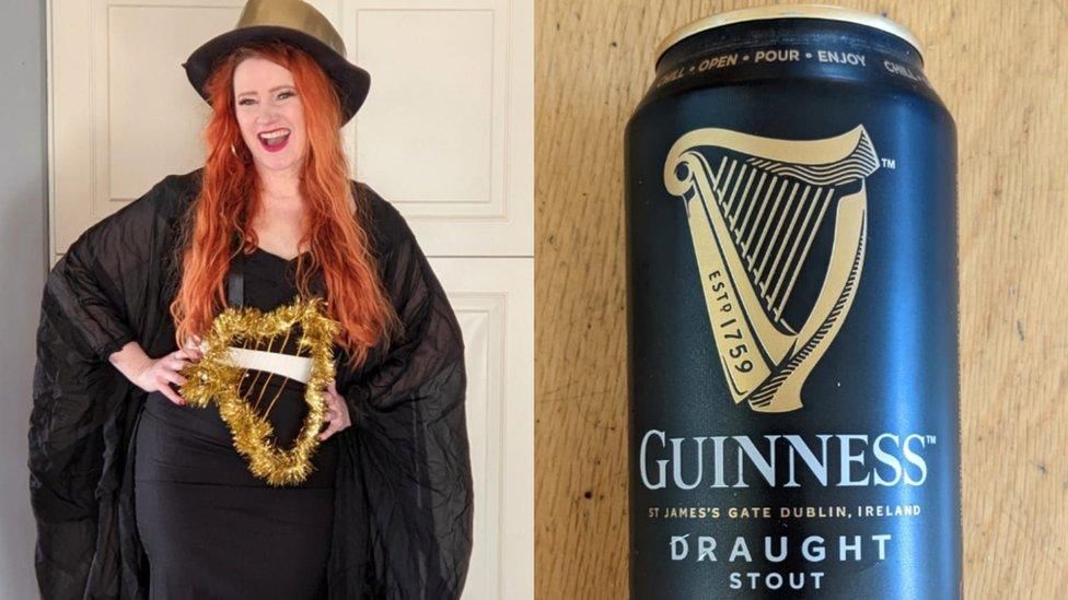 Taryn de Vere dressed as a can of Guinness