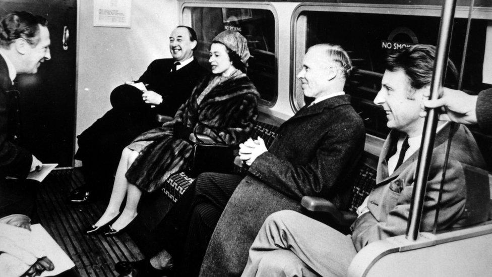 Queen Elizabeth II opening the Victoria Line.