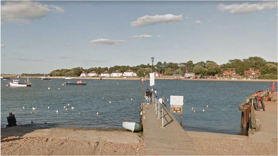 Felixstowe Ferry pontoon