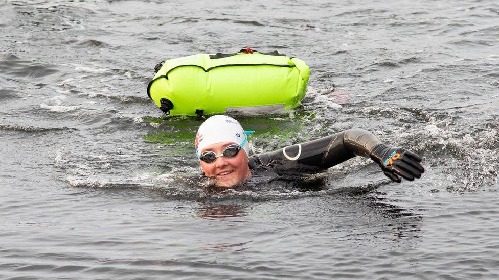 Jasmine Harrison swimming