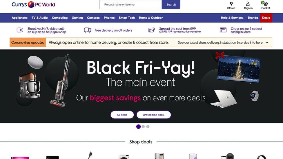 Currys PC World asked to honour cancelled Black Friday sales BBC News