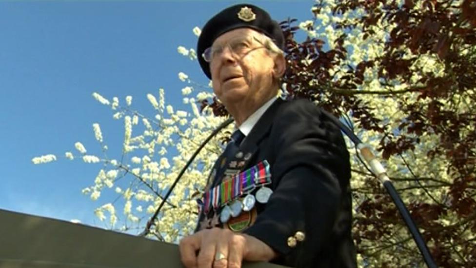 Ray Lord in military parade