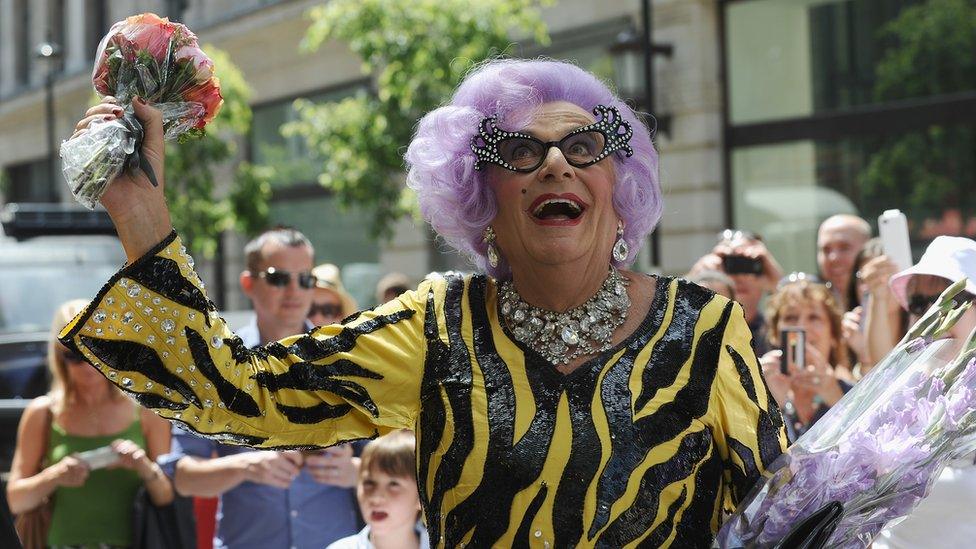 Barry Humphries as Dame Edna Everage