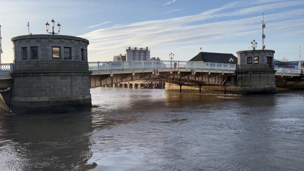 Haven Bridge over the River Yare in Great Yarmouth.