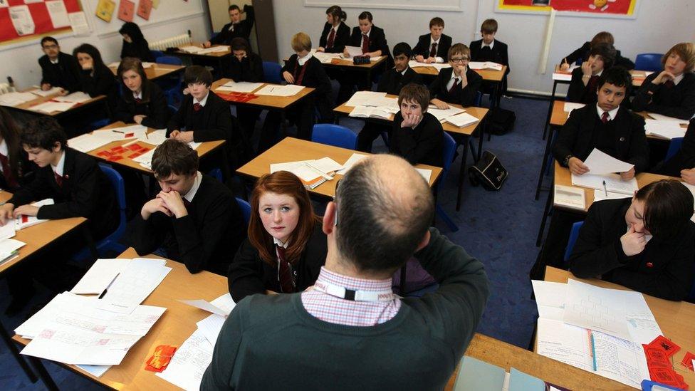 Pupils in a classroom