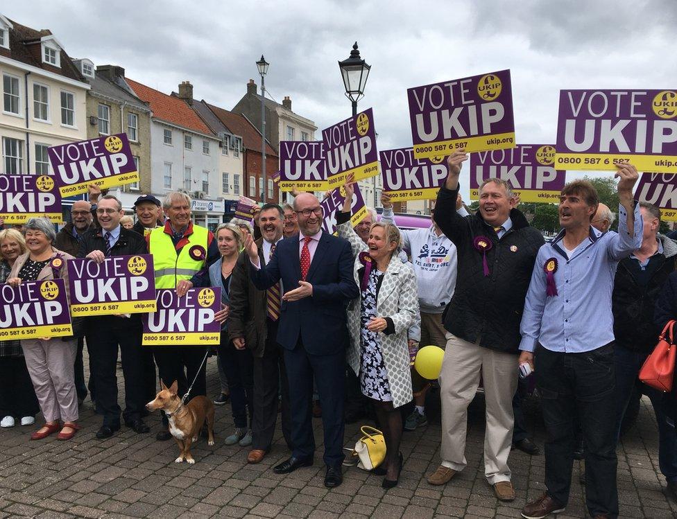 Paul Nuttall meeting supporters in Great Yarmouth