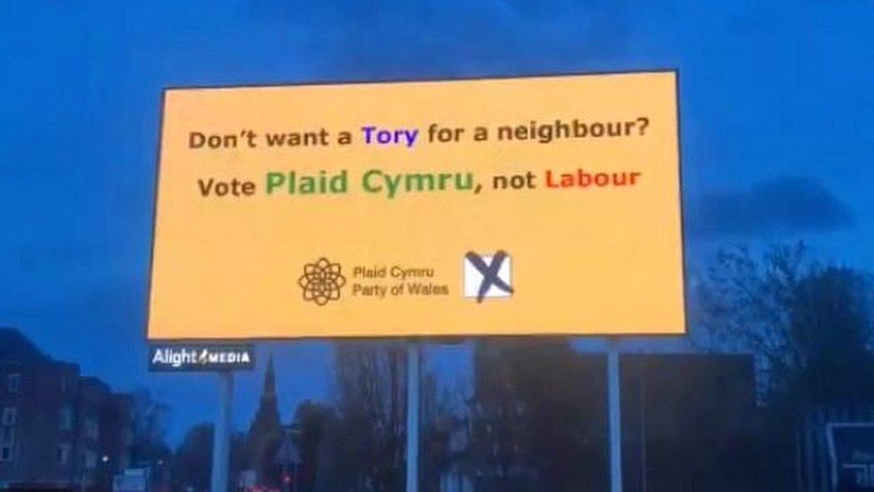 Plaid Cymru sign