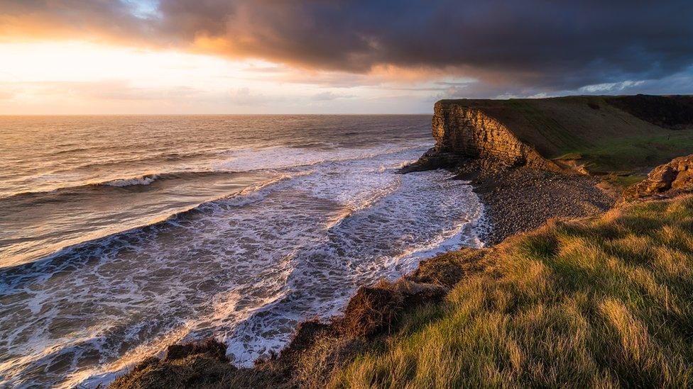 Nash Point on the Glamorgan Heritage Coastline in the Vale of Glamorgan, as seen by Paul Templing.