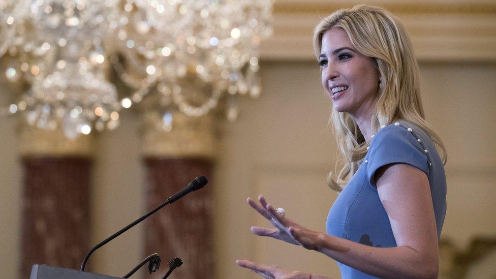 Ivanka Trump delivers remarks at the 2017 Trafficking in Persons Report ceremony at the State Department in Washington, DC, USA, 27 June 2017.