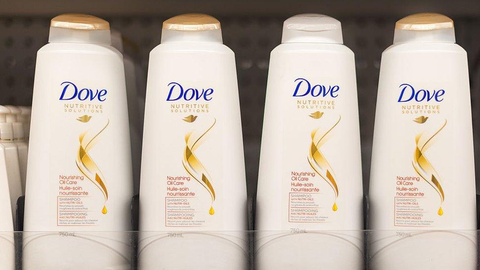 Dove shampoo