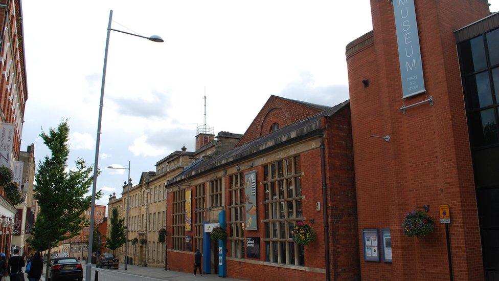 Northampton Museum from Guildhall Street