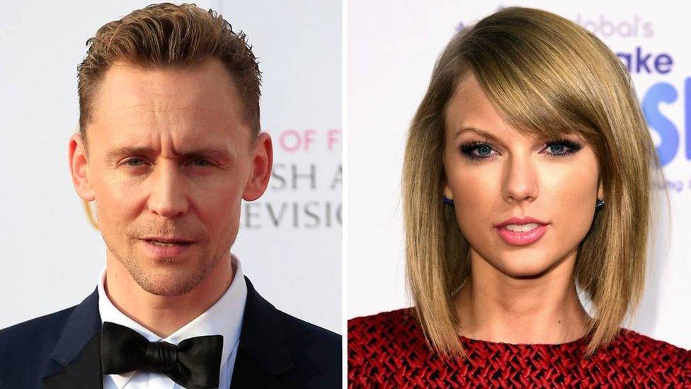 Taylor Swift and Tom Hiddleston